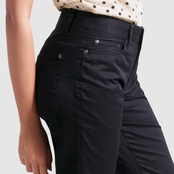 OLGYN Women Black Denim Pant Traditional Slim Fit - Picture 4 of 5